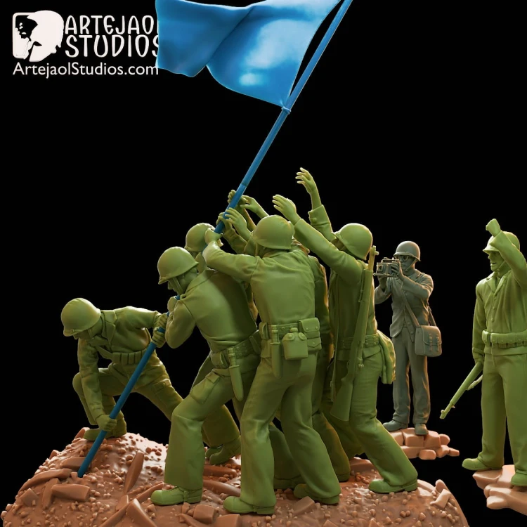 Raising the Flag on Iwo Jima 0005.jpg