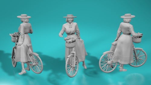99204680_Pre-War_Woman_with_Bike.jpg