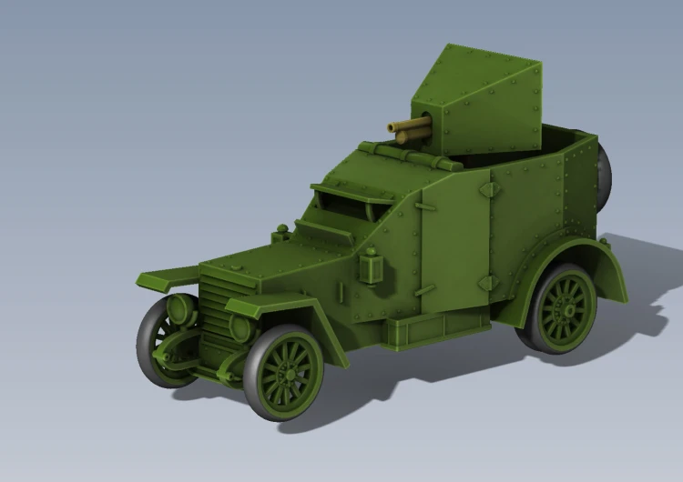 Peugeot armoured car 1914 - Full assembly.JPG