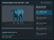 American Bison Cow and Calf - 6.png