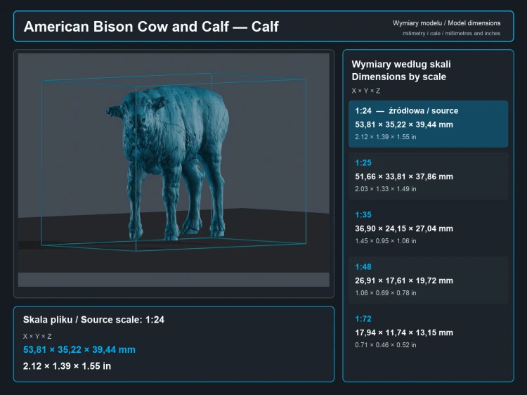 American Bison Cow and Calf - 6.png