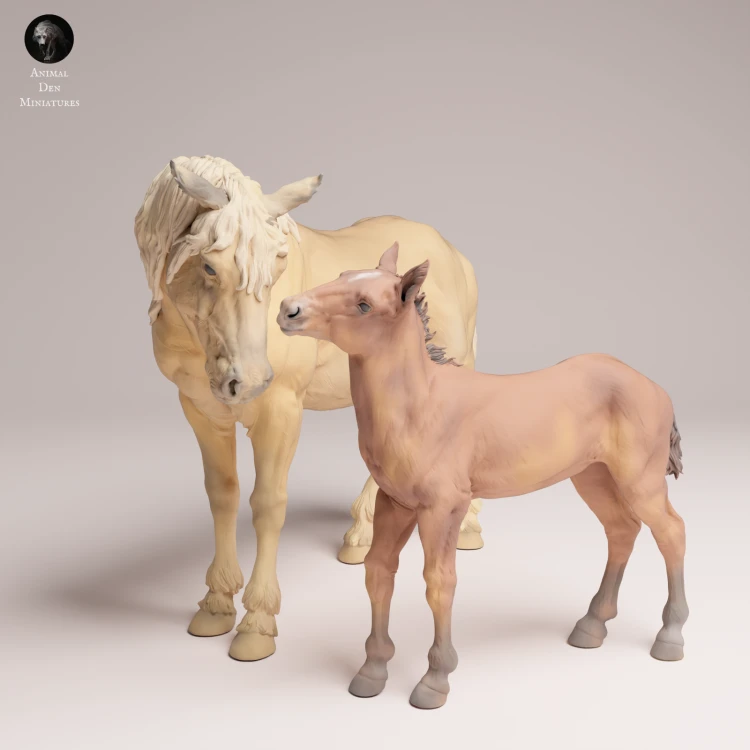 Mustang Female and Calf - 4.png