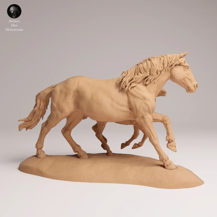 Mustang Female and Calf Run - 2.png