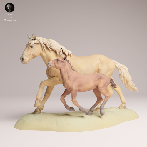 Mustang Female and Calf Run - 4.png