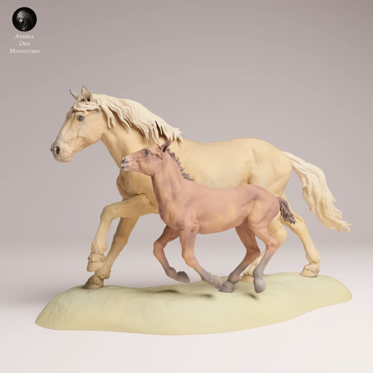 Mustang Female and Calf Run - 4.png