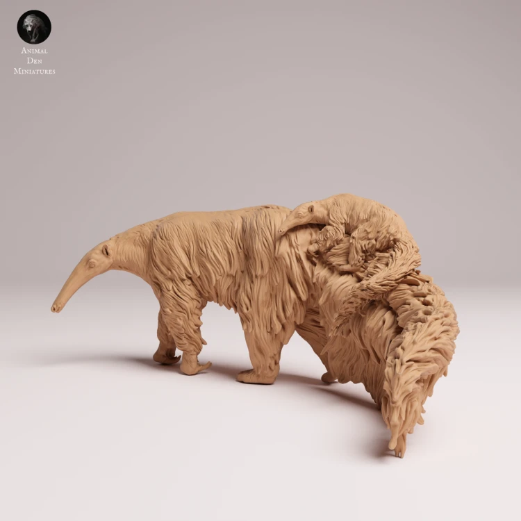 Giant Anteater with Pup - 1.png