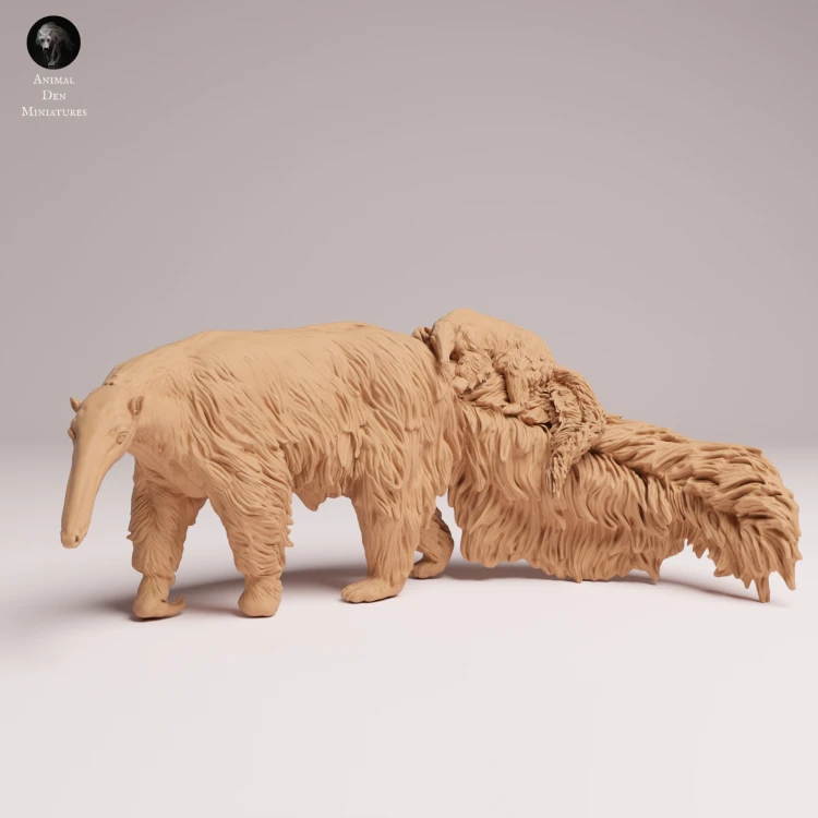 Giant Anteater with Pup - 3.png