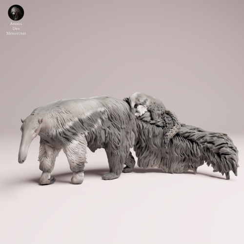 Giant Anteater with Pup - 4.png
