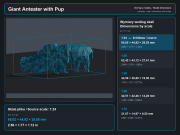 Giant Anteater with Pup - 5.png