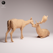 European Fallow Deer and Doe - 1.png