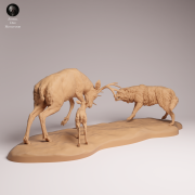 Mule Deer vs Wolf - 2.png