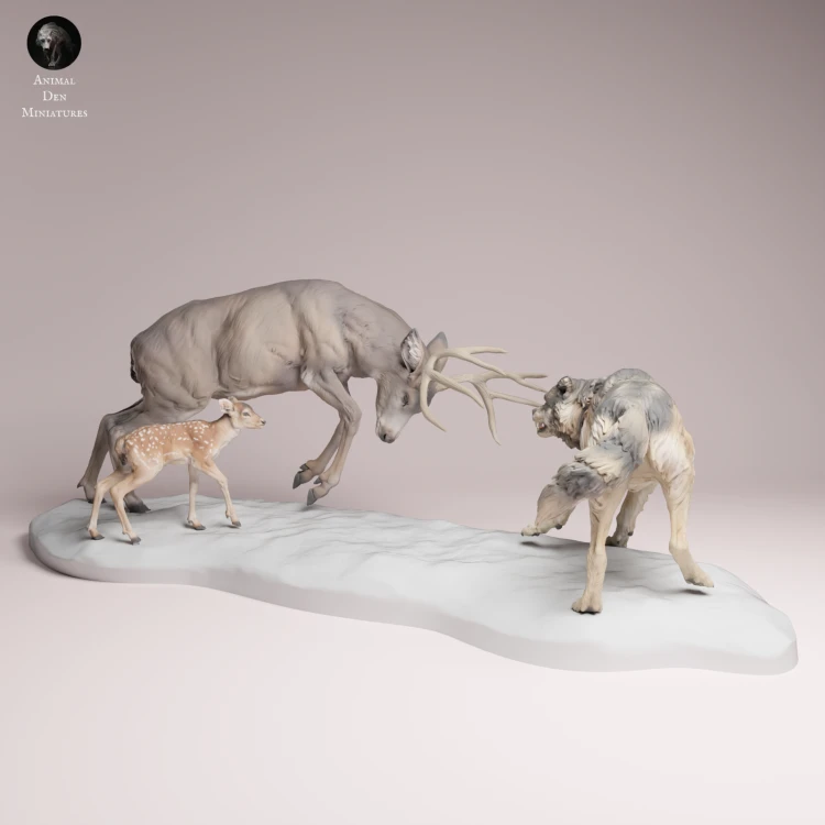 Mule Deer vs Wolf - 4.png