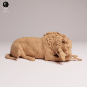Asiatic Lion Eating - 3.png