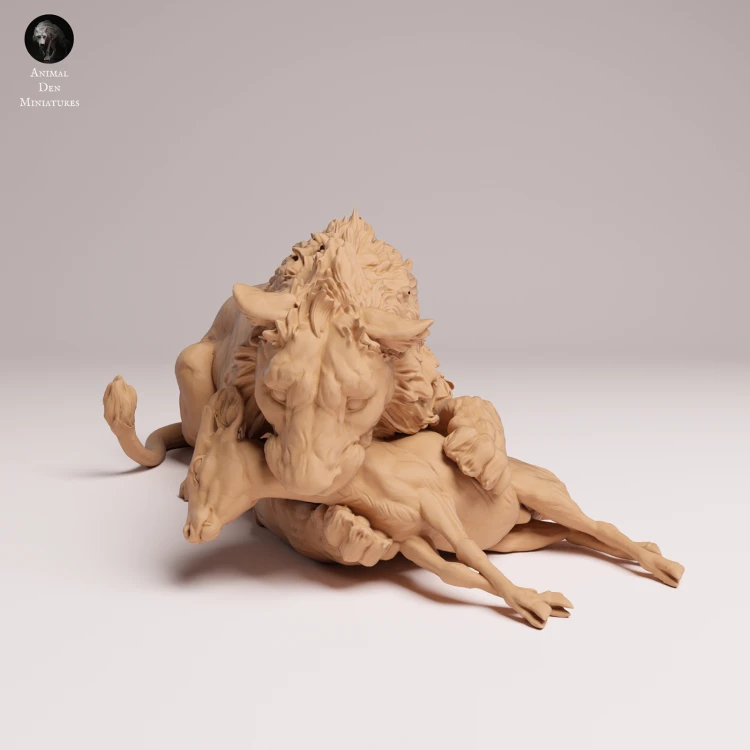 Asiatic Lion Eating - 4.png