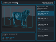 Asiatic Lion Yawning - 5.png