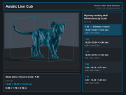 Asiatic Lioness and Cubs - 5.png