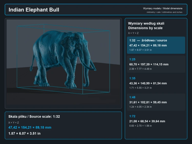 Indian Elephant Bull - 5.png