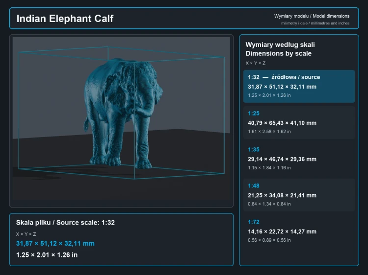 Indian Elephant Cow and Calf - 5.png