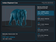 Indian Elephant Cow and Calf - 6.png