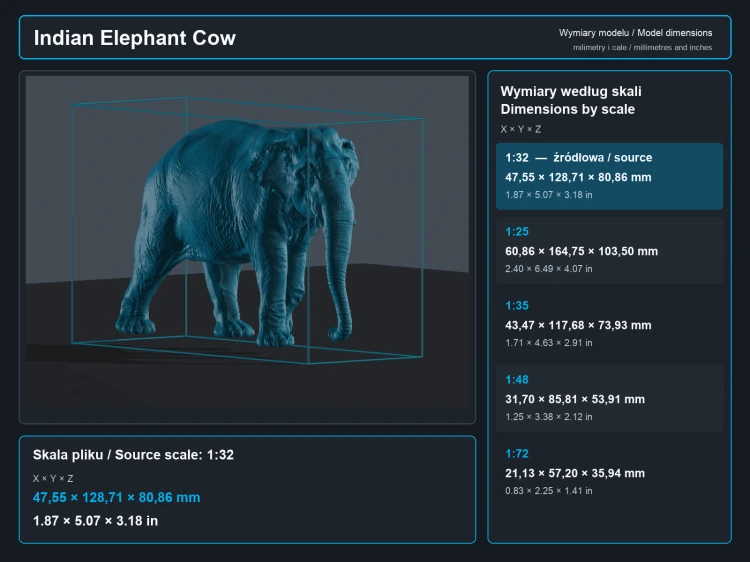Indian Elephant Cow and Calf - 6.png