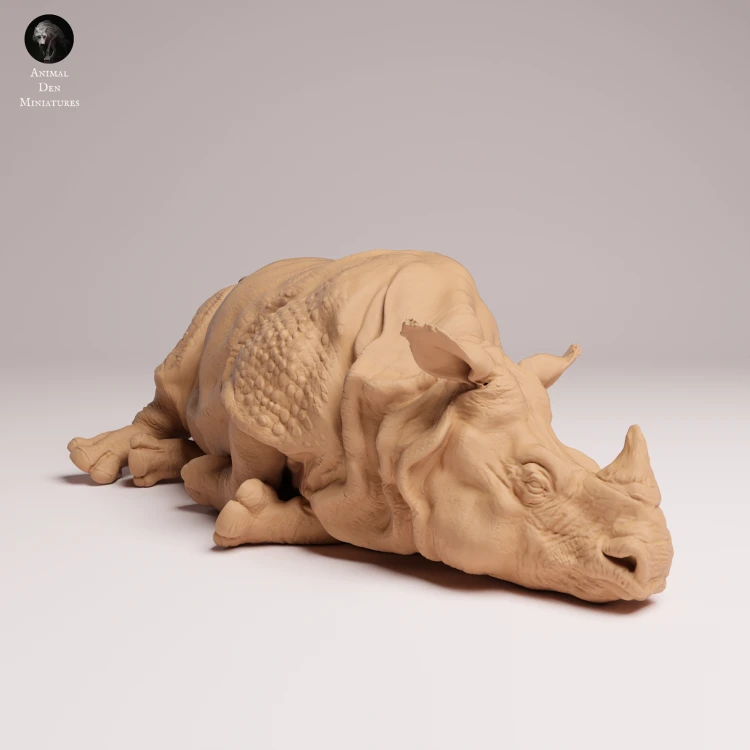 Indian Rhino Lying - 4.png