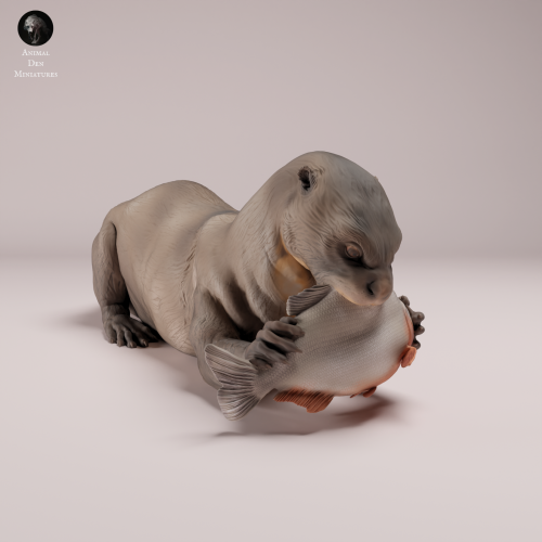 Giant Otter Eating - 1.png