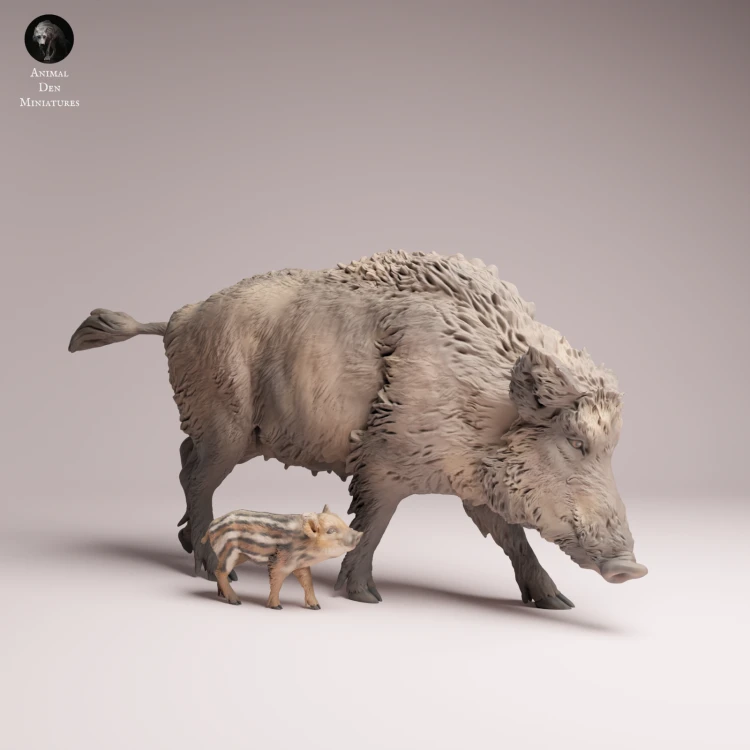 Wild Boar Sow and Piglet - 1.png