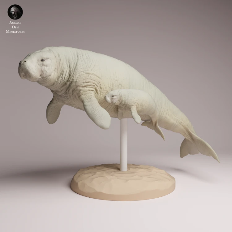 Steller's Sea Cow and Calf - 1.png