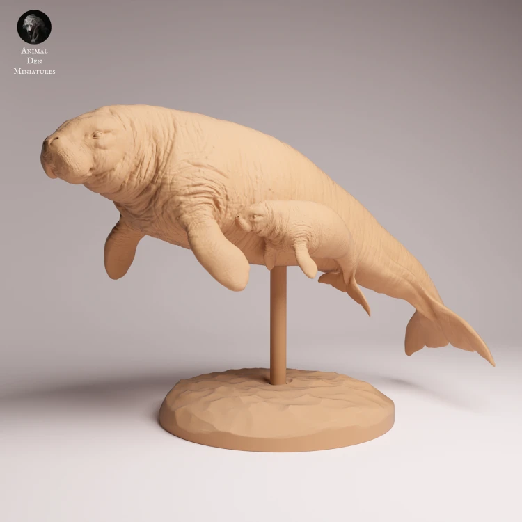 Steller's Sea Cow and Calf - 3.png