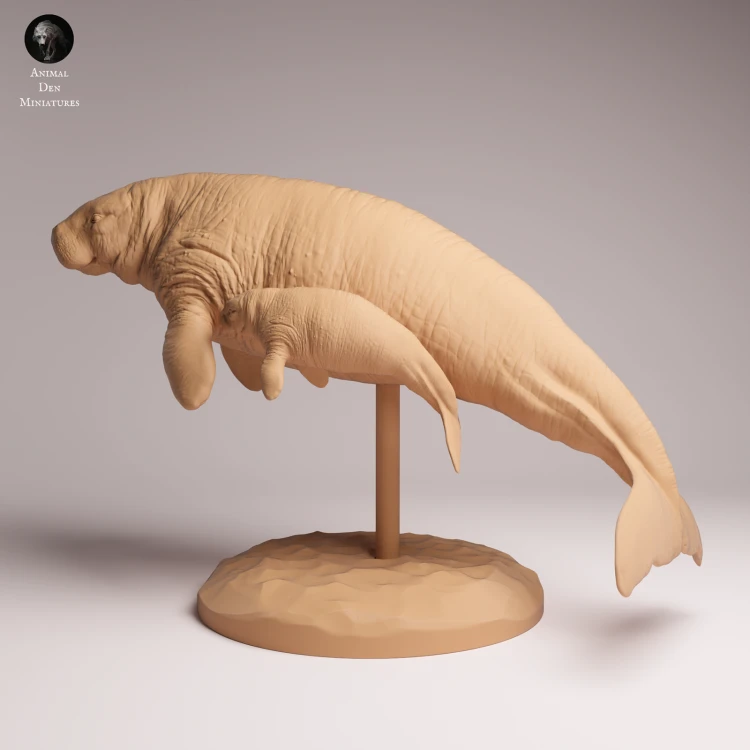 Steller's Sea Cow and Calf - 4.png